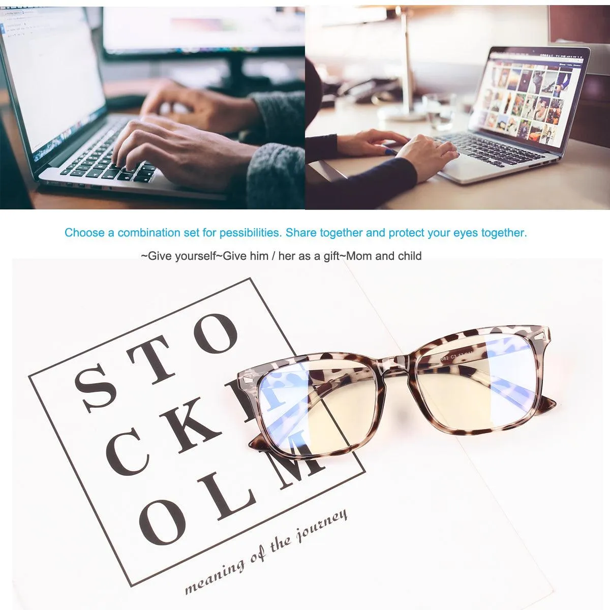 Anti-Blue Light Square Glasses A8082